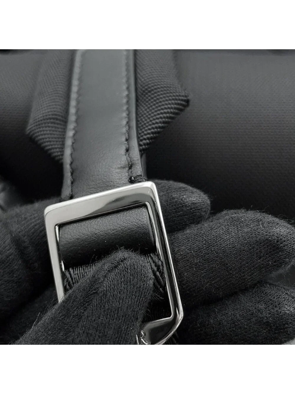Dior Backpack 8 Lewis Hamilton Nylon Leather Black